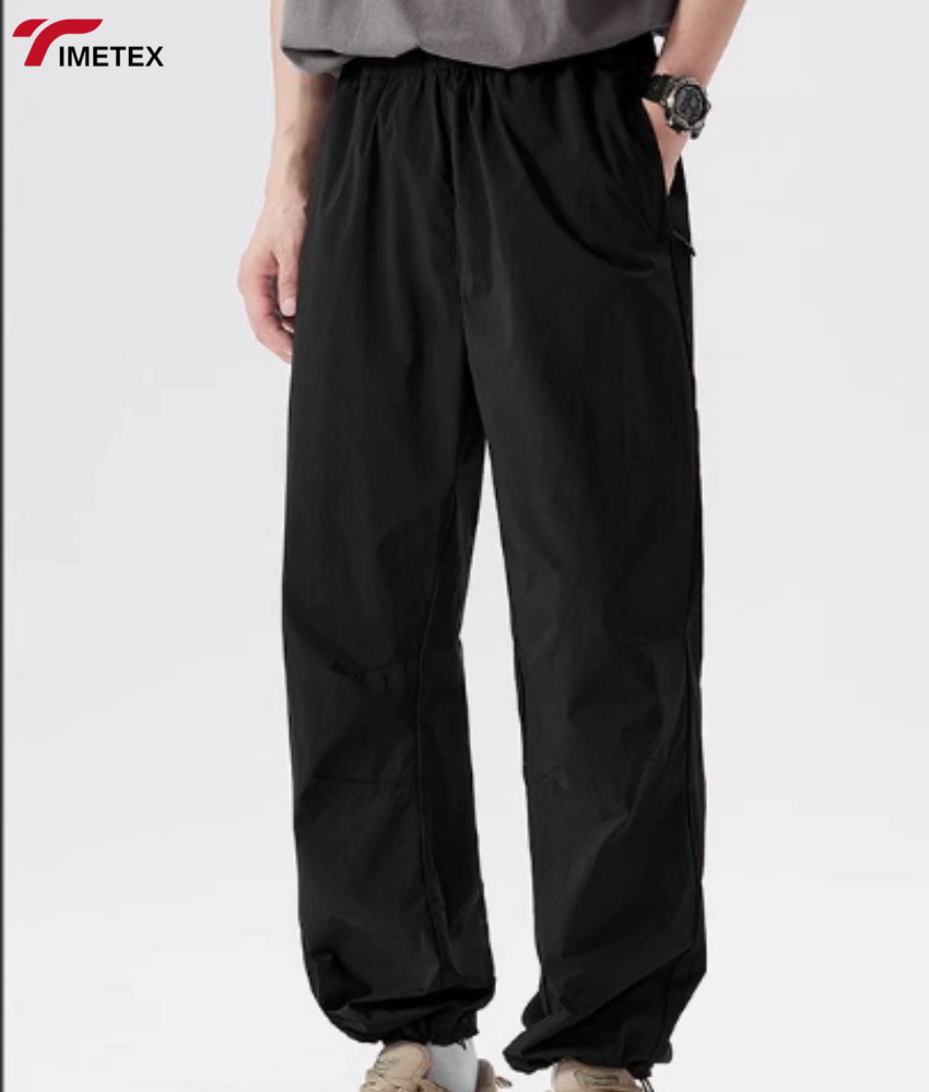 Autumn/Winter Men's Women's Soft Shell Wide-leg Mountaineering Jacket Pants Flat Drawstring Loose Fit Outdoor Hiking Clothing