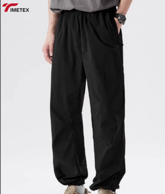Autumn/Winter Men's Women's Soft Shell Wide-leg Mountaineering Jacket Pants Flat Drawstring Loose Fit Outdoor Hiking Clothing