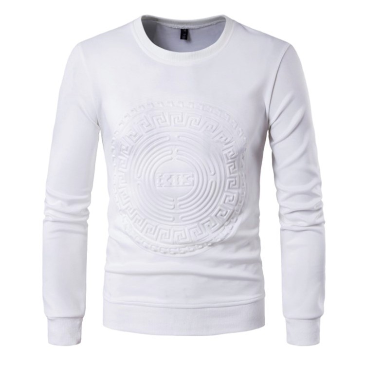 TIMETEX Autumn New Crewneck  Custom 3d Hoodie Embossed Sweatshirts Men Casual Plus Size Pullover