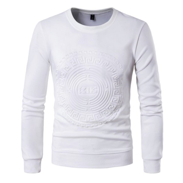 TIMETEX Autumn New Crewneck  Custom 3d Hoodie Embossed Sweatshirts Men Casual Plus Size Pullover