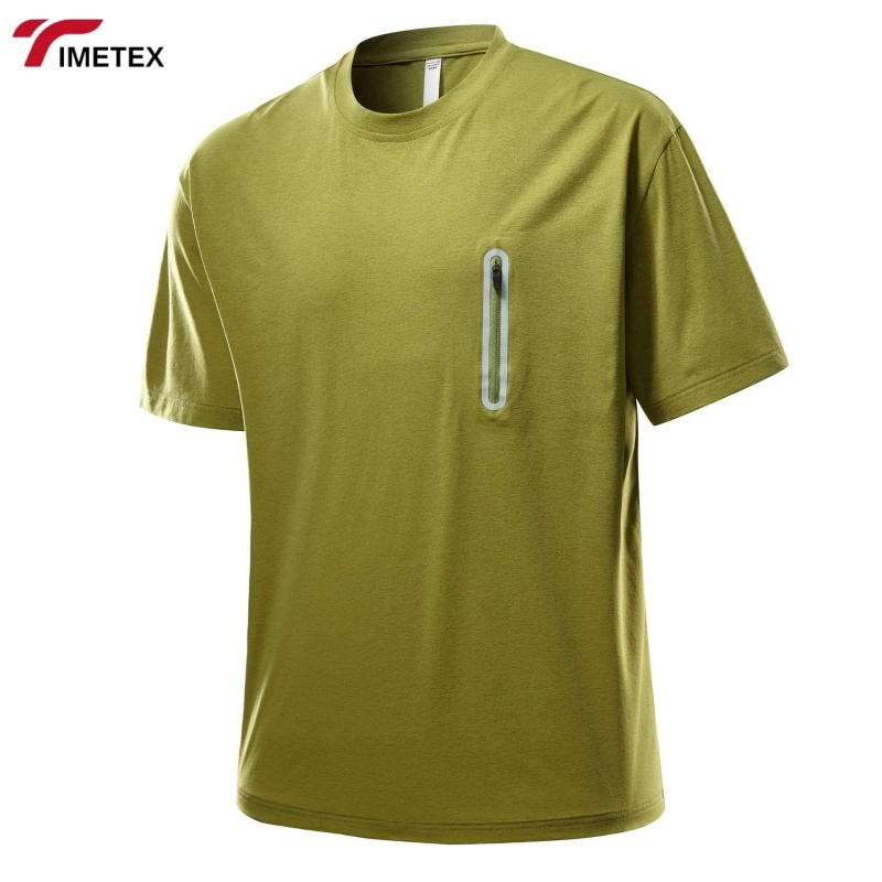 Men's Summer Casual T-Shirt UPF 50+ UV Protection Quick-Drying Lightweight Breathable Knitted Short Sleeves and Loose Fit