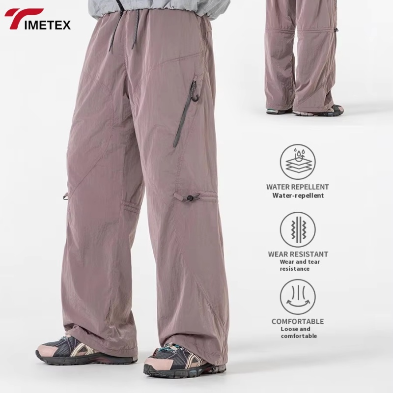 TIMETEX Latest Products Oversized Casual Straight Leg Multi-Pockets Streetwear Cotton Black Cargo Pants