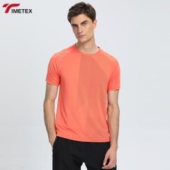 TIMETEX Summer Hot Selling Loose Fitting Sports Casual Quick Drying Top T-Shirt With Dark Print Ice Silk Fitness Short Sleeves