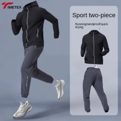 TIMETEX High Quality Mens Jogger Pants Bottoms Zip Hoodies Sportswear Men Sport Slim Fit Custom Tracksuit