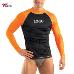 Custom Men Anti Uv Long Sleeve Swimsuit Top Surfing Tee Uv Rashguard Men Rash Guard Sun Shirt
