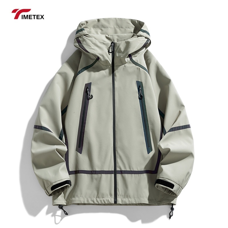 TIMETEX Softshell Sport Jacket for Couples Waterproof Casual Design Colorful Solid Stand Zipper Warm Heating for Autumn Hiking