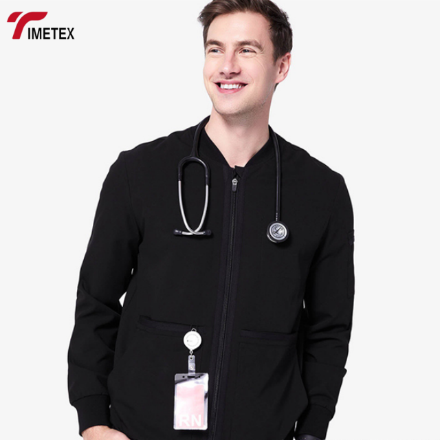TIMETEX Breathable Comfortable Men Scrub Jacket Hot Selling Premium Quality Latest Design Scrub Jacket for Online Sale