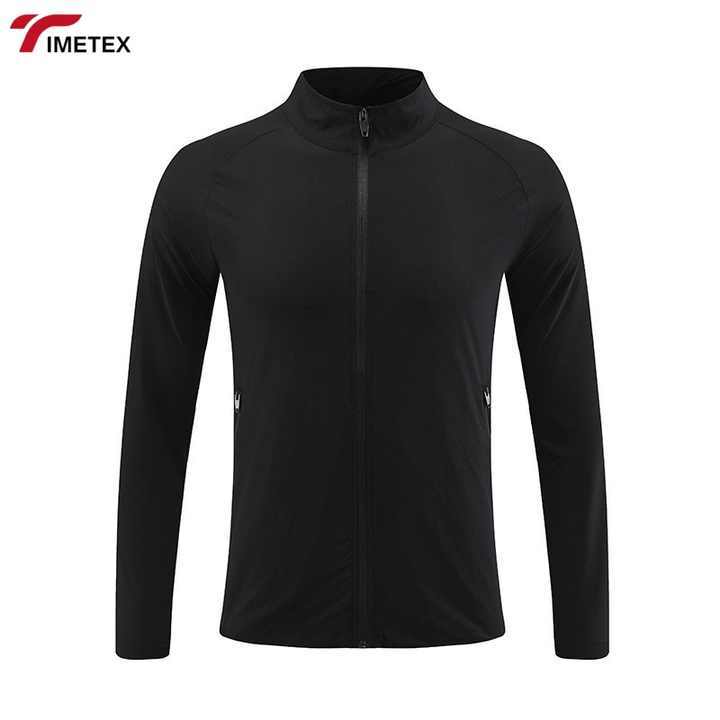 TIMETEX Men's Equestrian Running Zip-up Jacket Long Sleeve Sports Coat Water Resistant New Listing Jacket