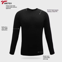 TIMETEX Custom Logo Casual Long Tights Compression Breathable Moisture-Wicking Gym Sport T-Shirt Quick Dry for Men