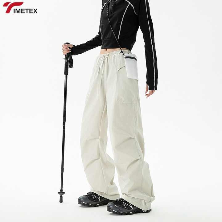 TIMETEX Summer Cool Style Paratrooper Pattern Sports Pants Quick-Drying Wide Leg Overalls Loose Fit Medium Large Sizes Children