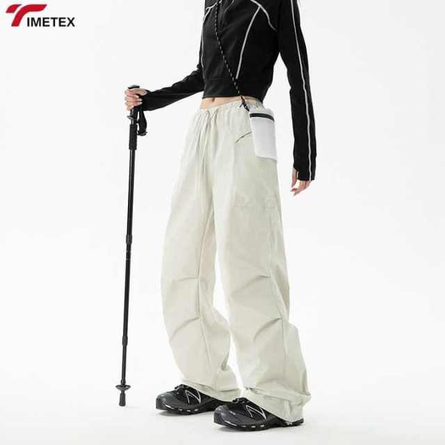 TIMETEX Summer Cool Style Paratrooper Pattern Sports Pants Quick-Drying Wide Leg Overalls Loose Fit Medium Large Sizes Children