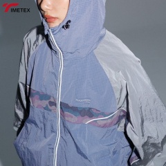 TIMETEX Unisex Casual Autumn Winter Sports Jacket Lightweight Quick-Drying Waterproof Reflective Strip Stand Collar Zipper