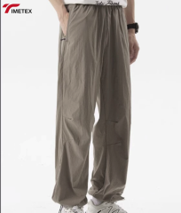 Autumn/Winter Men's Women's Soft Shell Wide-leg Mountaineering Jacket Pants Flat Drawstring Loose Fit Outdoor Hiking Clothing