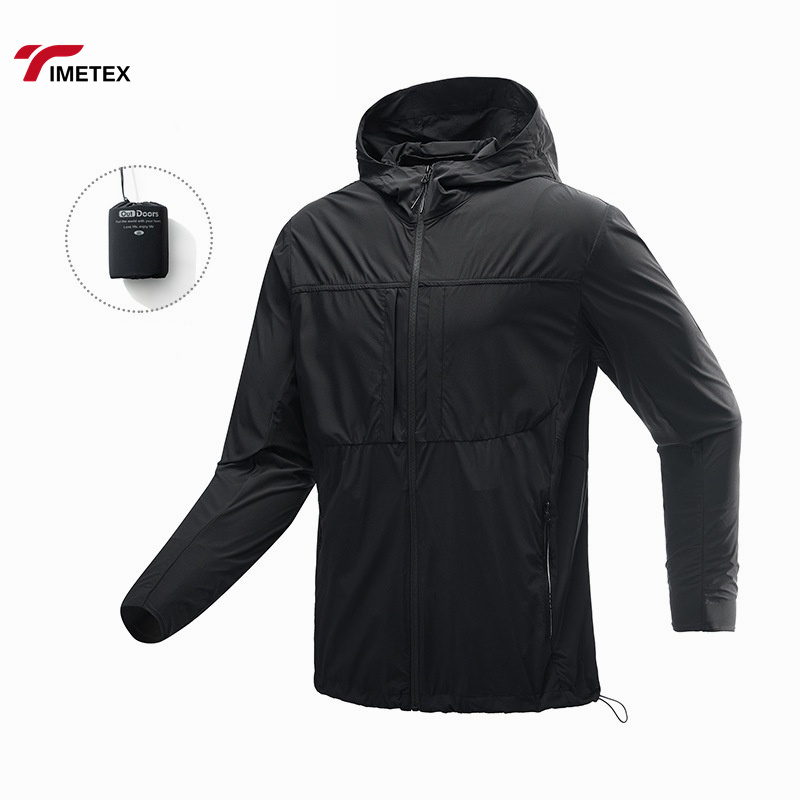 Custom Running Jacket Waterproof Light Weight Windproof Quick Dry UPF100+ Skin Training Gym Sports Windbreaker Jacket
