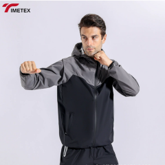 TIMETEX Men's Jacket Weight Loss Trainer Jacket and Pants Exercise Sweat Suit for Jogging Fitness Training