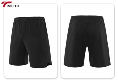 TIMETEX High Quality Summer Casual Biker Shorts 95% Polyester 5% Spandex Loose Dry Fit Gym Fitness Shorts Solid Plain Dyed