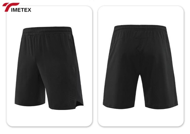 TIMETEX High Quality Summer Casual Biker Shorts 95% Polyester 5% Spandex Loose Dry Fit Gym Fitness Shorts Solid Plain Dyed