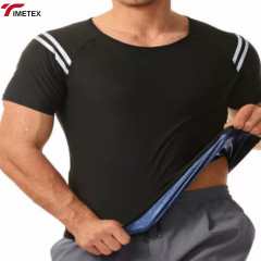 TIMETEX Compression Waist Trainer Workout Tank Top Body Shaper Slimming Vest Sauna Sweat Shirt for Weight Loss Men's Sauna