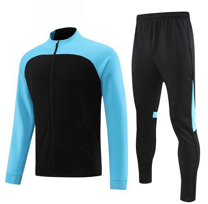 Men's Long-Sleeved Football Training Suit Solid Team Shirt for Adults Eco-Friendly Plus Size Sports Apparel for Running Games