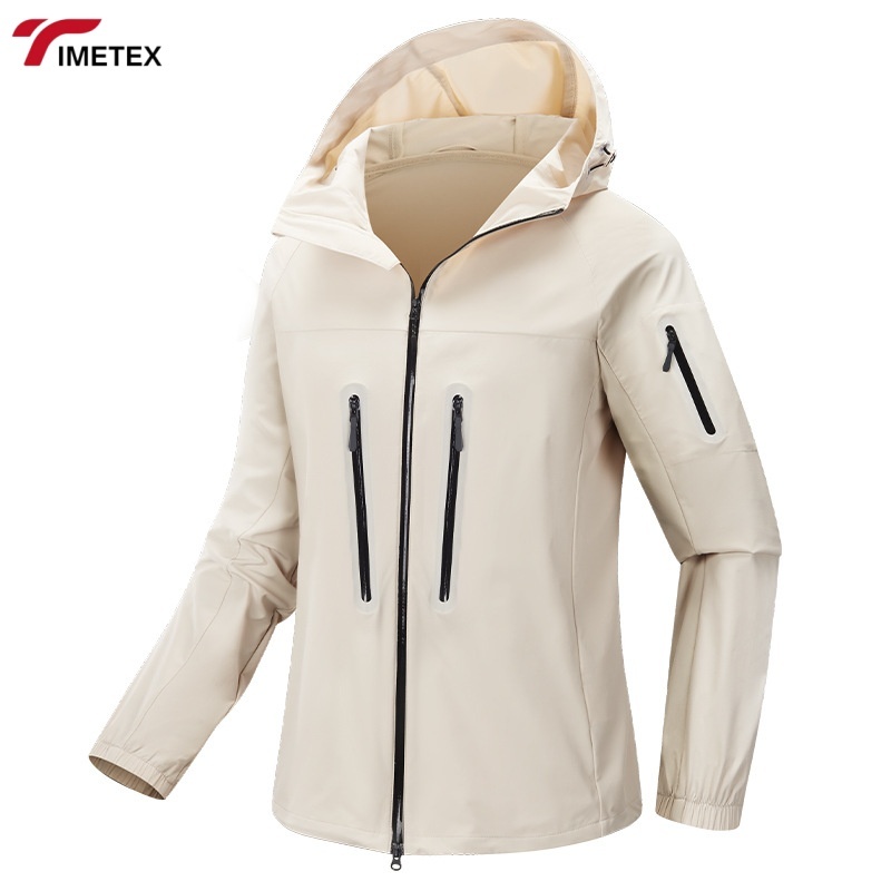 TIMETEX UPF 50+  Quick Drying Summer Jacket Elastic Lightweight Custom Print Soft Skin Friendly Softshell Cooling Plain Dyed
