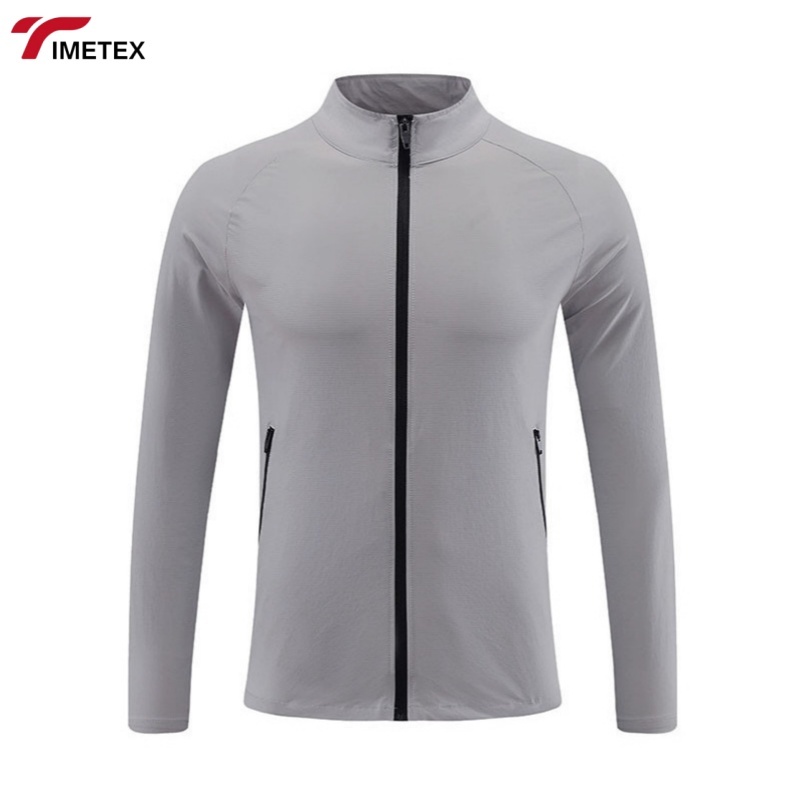 TIMETEX Men's Equestrian Running Zip-up Jacket Long Sleeve Sports Coat Water Resistant New Listing Jacket