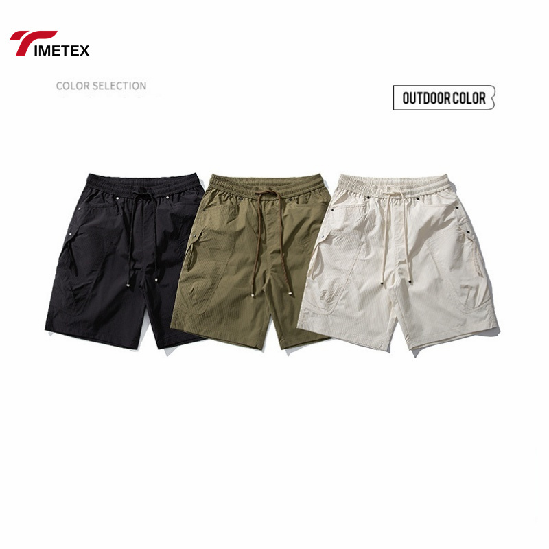 China Professional Supplier Summer Men's Outdoor Simple Lightweight Casual Shorts Drawstring Comfortable Shorts