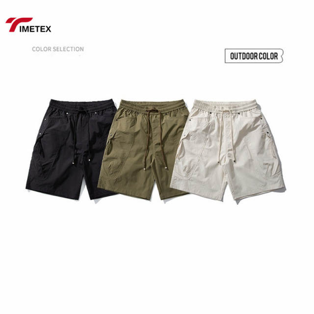 China Professional Supplier Summer Men's Outdoor Simple Lightweight Casual Shorts Drawstring Comfortable Shorts