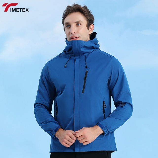 TIMETEX Men's Winter Jacket Waterproof Zipper Women's Sun protection Jacket Solid Pattern Autumn Winter Collection