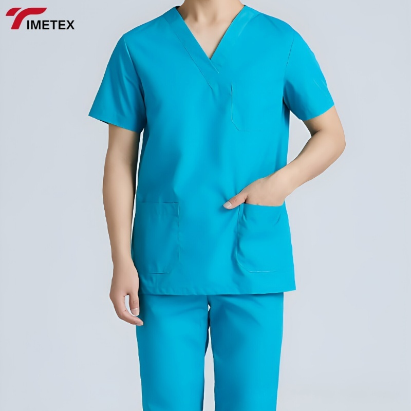Wholesale New Short Sleeve Medical Scrub Sets Dentistry Oral Clinic Workwear Pet Doctor Nurses Uniforms Hospital Work Suits