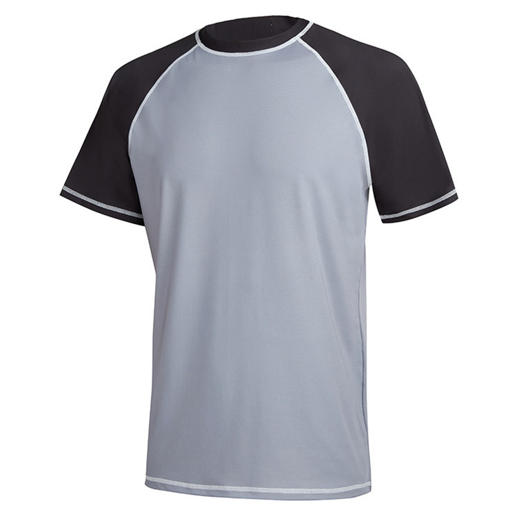 Hot Sale High Quality Short Sleeves Shirt Men Swimming Surf  Rash Guard  Diving Mma Rashguard for Men