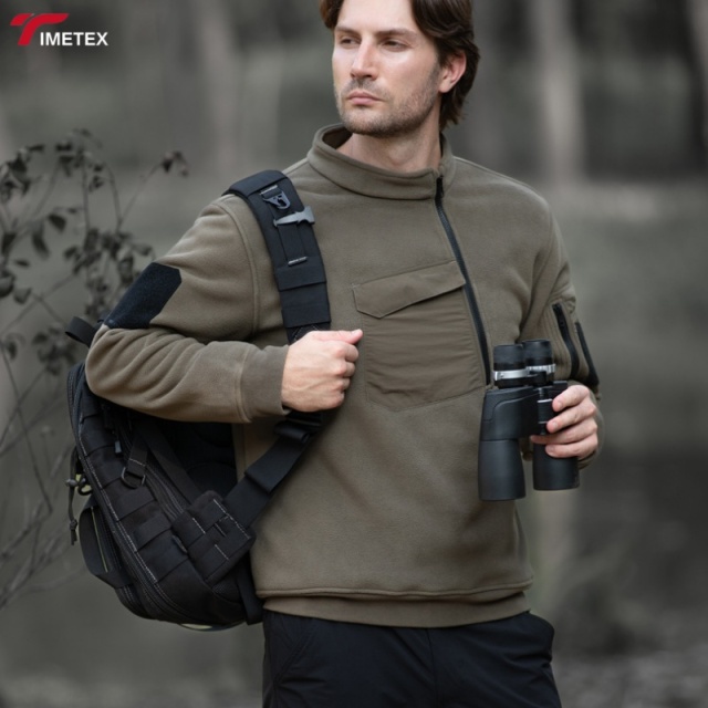 TIMETEX Wholesale Custom Logo Cotton Quarter Zip up Hoodie High Quality Blend Sport Gym Fleece Workout 1/4 Zipper Men Hoodies