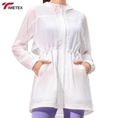 TIMETEX Unisex Sportswear Breathable Moisture Wicking Blouse UPF50 Regular Athleisure Hot Selling Cross Trench Coats Women