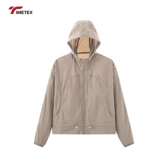 TIMETEX Unisex Long Casual  Cycling Wear Breathable Quick-Drying Hooded Zipper Waterproof UV Protection for Outdoor