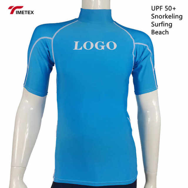 TIMETEX OEM Design Compression Rash Guard Custom Sublimation Swimming Mens Rash Guards