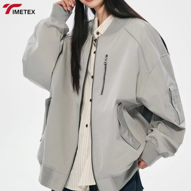 TIMETEX Men's  Bomber Jacket Waterproof Windproof Breathable Nylon Shell Multiple Pockets Casual Style ODM Service