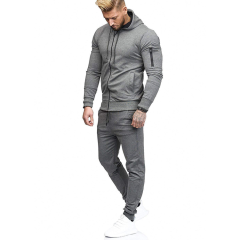 Hot Selling Mens Jogger Track Suit Fitness Zip Sweatpants and Hoodie Set Tracksuit for Men