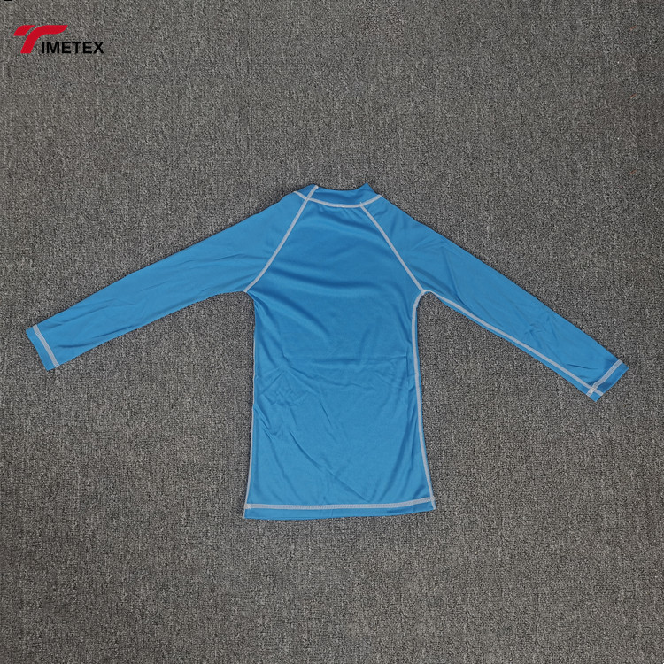 Custom High Quality Surf Rashguard Design Logo Uv+ 50 Anti Uv  Children Rash Guard Long Sleeve Boys Rash Guard