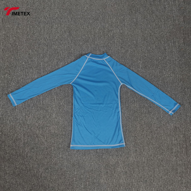 Custom High Quality Surf Rashguard Design Logo Uv+ 50 Anti Uv  Children Rash Guard Long Sleeve Boys Rash Guard