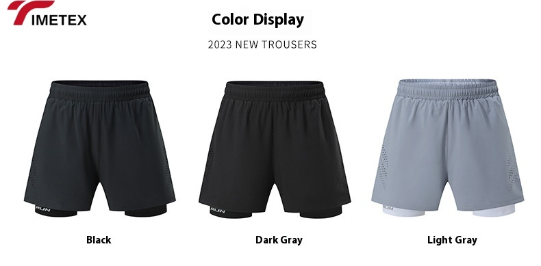 TIMETEX Men's Quick-Dry Gym Shorts Lightweight Workout Bib Shorts & Tights for Running Exercising Cycling Riding Bicycle