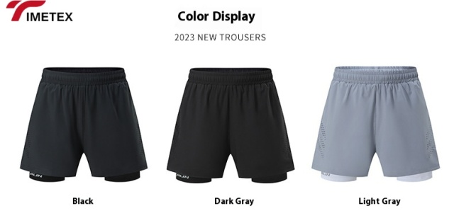 TIMETEX Men's Quick-Dry Gym Shorts Lightweight Workout Bib Shorts & Tights for Running Exercising Cycling Riding Bicycle