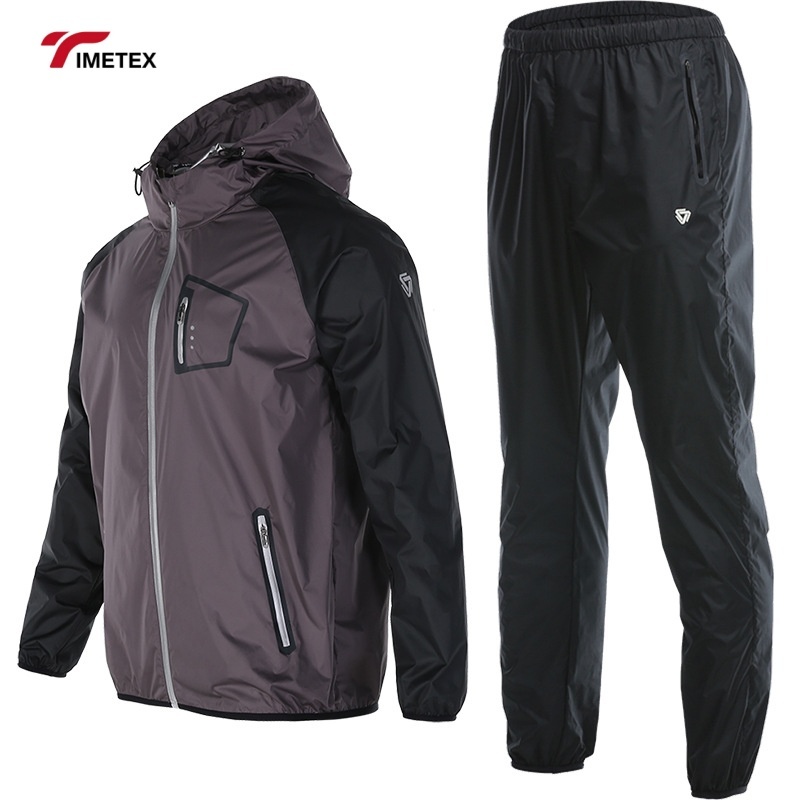 TIMETEX Sauna Suit Fashion Workout Plus Size Sportswear Gym Weight Loss Slimming Sweat Suits