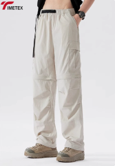 TIMETEX Streetwear Custom Detachable Cargo Pants 100% Polyester Quick Dry & Lightweight Fashion Hiking Pantsbaggy Trousers