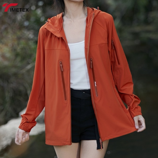 TIMETEX UPF 50+  Quick Drying Summer Jacket Elastic Lightweight Custom Print Soft Skin Friendly Softshell Cooling Plain Dyed