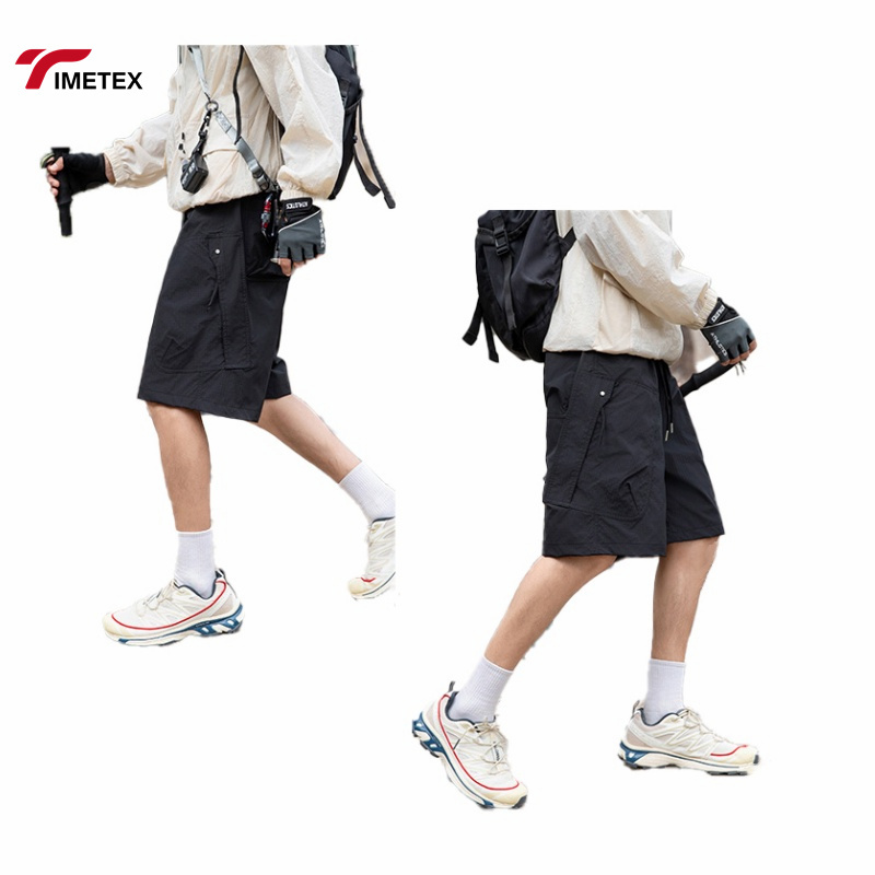 Men's Sports Shorts for Summer Outdoor Activities Fashion Brand's Mid-Loose Casual Lightweight Three-Proof Active Bottoms