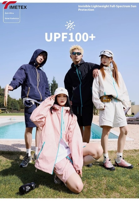 TIMETEX Summer Outdoor Ultralight Comfortable Sun Protection Clothing Waterproof Breathable Ice Silk Hooded Suit for Couples