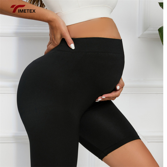 Pregnant Women's Shorts Summer High Waist Maternity Yoga Pants