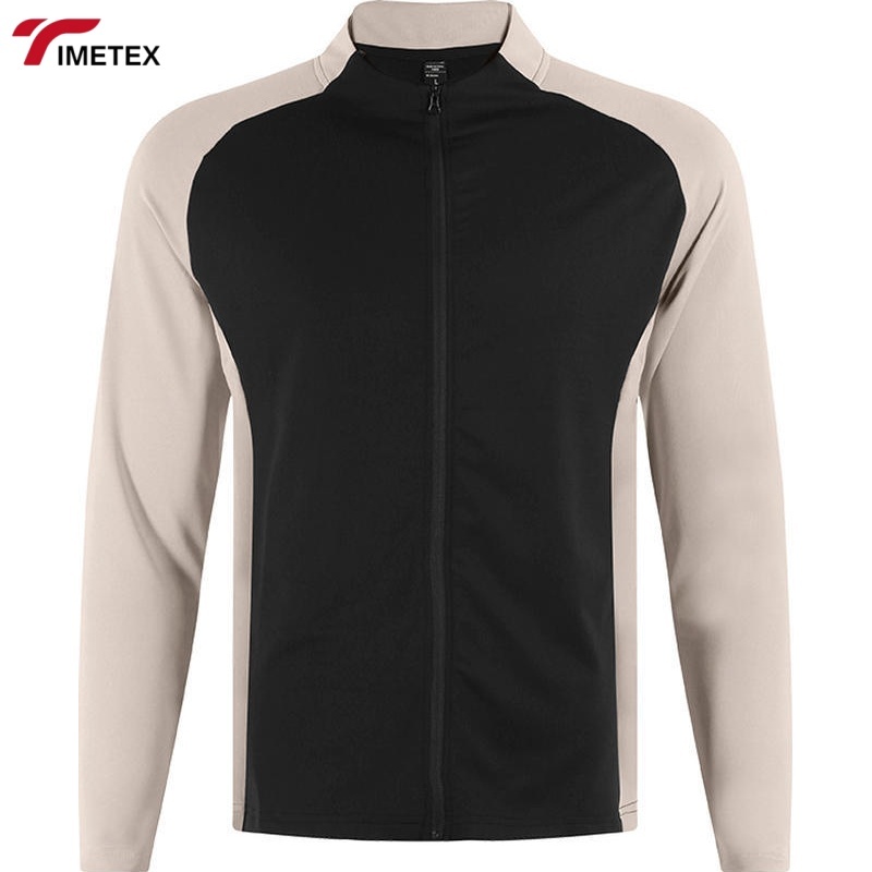 TIMETEX Wholesale Breathable Hooded Sports Jacket Fitness Workout Sportswear Loose Men Zip up Casual Training Jacket With Pocket