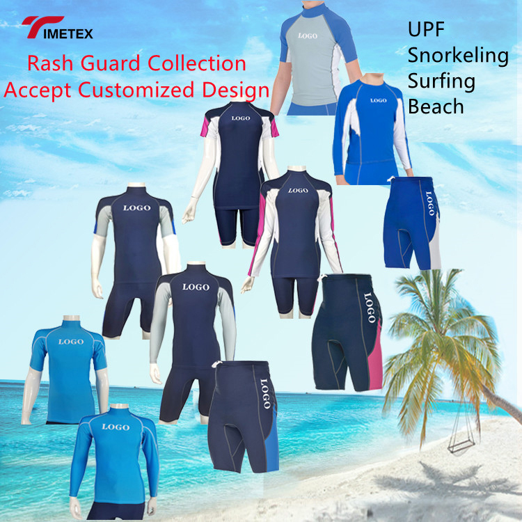 TIMETEX OEM Design Compression Rash Guard Custom Sublimation Swimming Mens Rash Guards