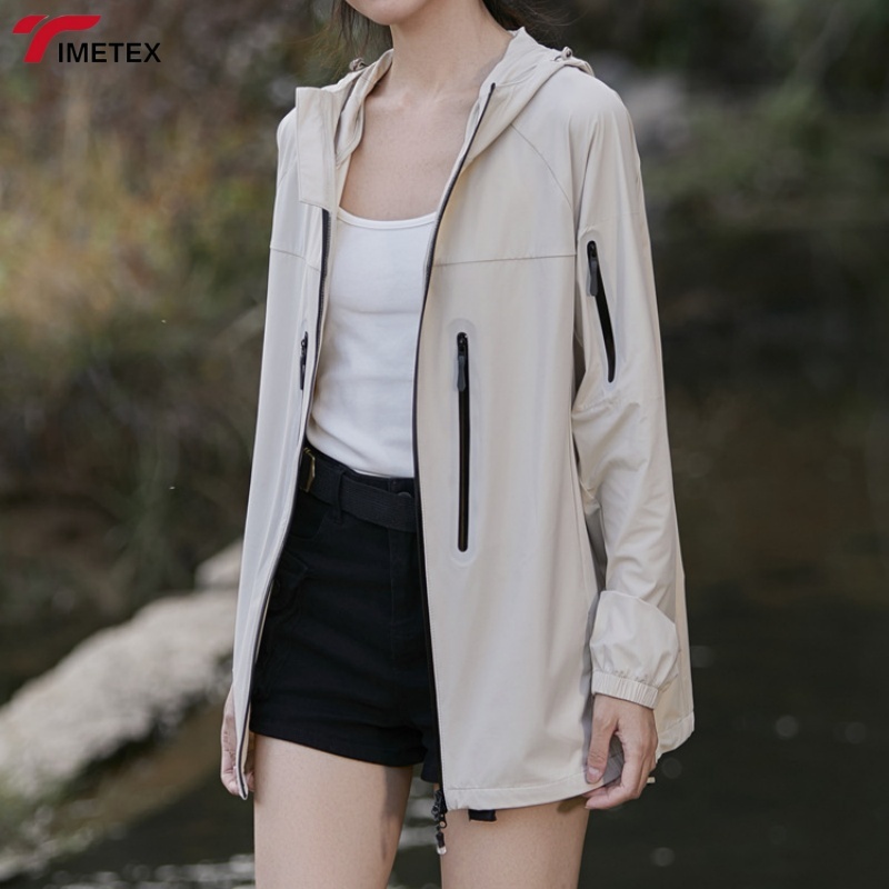 TIMETEX UPF 50+  Quick Drying Summer Jacket Elastic Lightweight Custom Print Soft Skin Friendly Softshell Cooling Plain Dyed