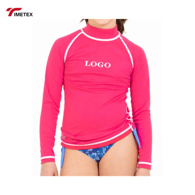 Custom High Quality Surf Rashguard Design Logo Uv+ 50 Anti Uv  Children Rash Guard Long Sleeve Boys Rash Guard